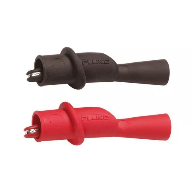 Genuine Fluke AC175 Crocodile/Alligator Clip Set to fit TL175/TP175 Fluke Probes