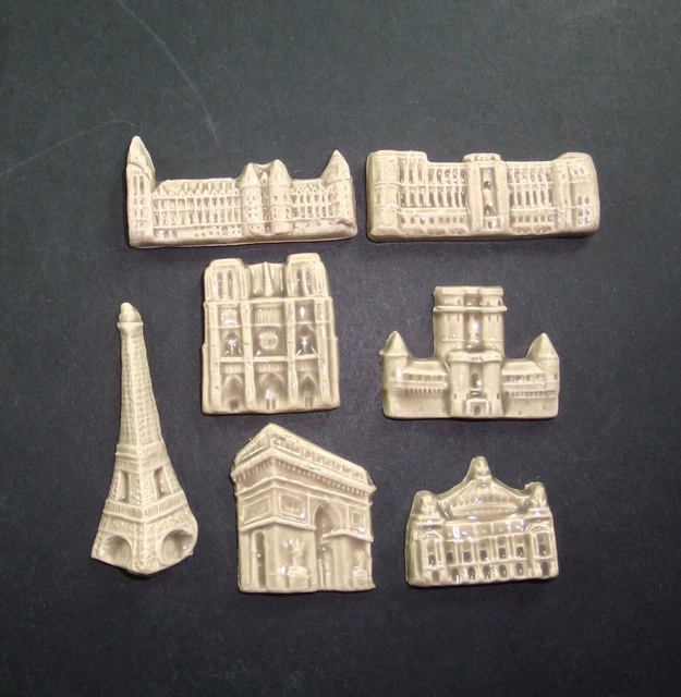 Broche Fantaisie Vintage Tour Eiffel Paris - Années 30/40, Souvenir Ancien, Occasion