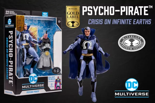 McFarlane DC Multiverse PSYCHO-PIRATE Crisis Platinum Chase MTS Exclusive
