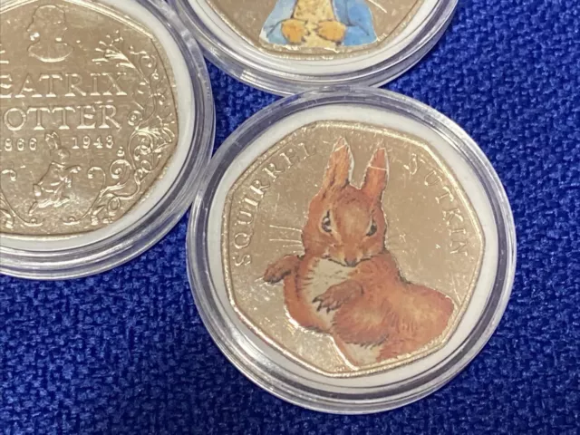 Beatrix Potter 🐰 50p Coin Full Set 2016 Uncirculated Royal mint Collectable 2