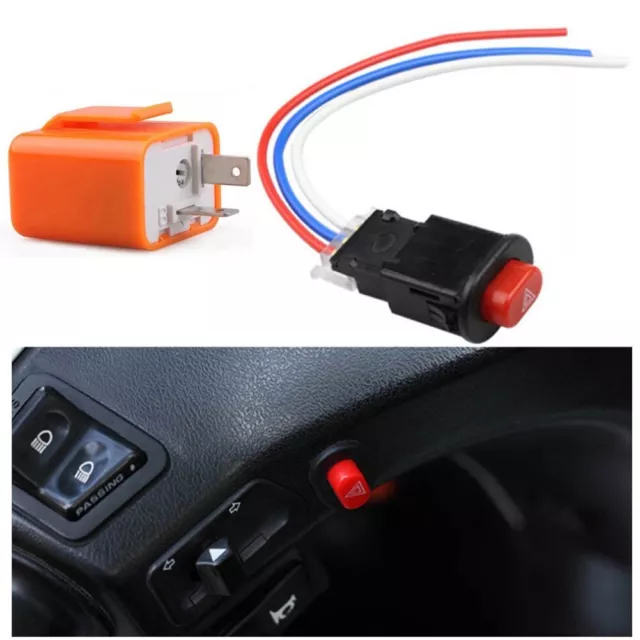 Adjustable Motorcycle LED Blinker Relay Switch Double Flasher Function