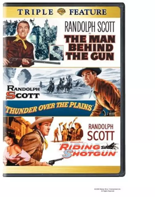 MAN BEHIND THE GUN & THUNDER OVER & RIDING SHOTGUN DVD N/A (2006) Randolph Scott