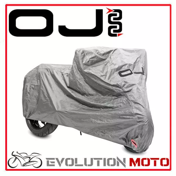Telo Coprimoto Oj Grigio Felpato Copri Moto Scooter Poliestere Impermeabile L