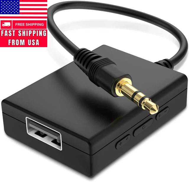 USB to Aux Audio Adapter, 3.5Mm Male to USB Female for Playing Music with USB Dr
