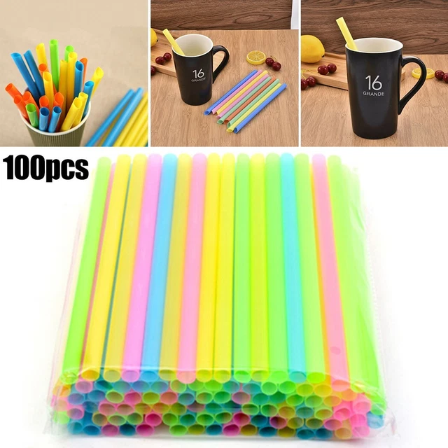 Lot de 250 pailles en papier biodégradables jetables pour fête Lot de 250 pailles en papier biodégradables jetables pour fête