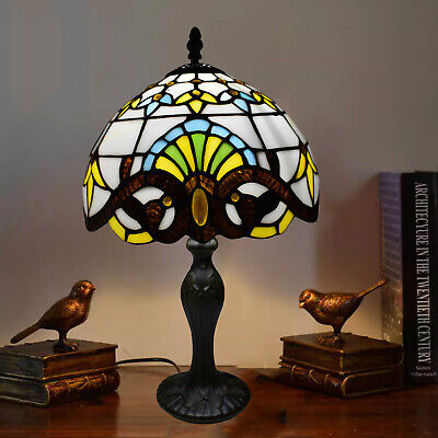 Multicolor Unique Tiffany Style Table/Ceiling/Pendant Lamp 10" Shade E27 LED