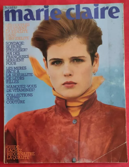 Magazine  MARIE CLAIRE N° 355  Mars  1982 (+ Nord) Mode Femme Fashion