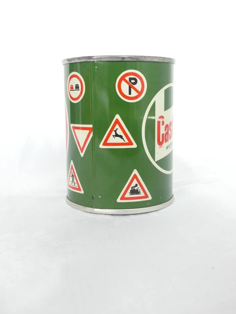 Castrol  Spardose Öldose Oel Benzin Öl Tankstelle Blech  Original Tank D 2