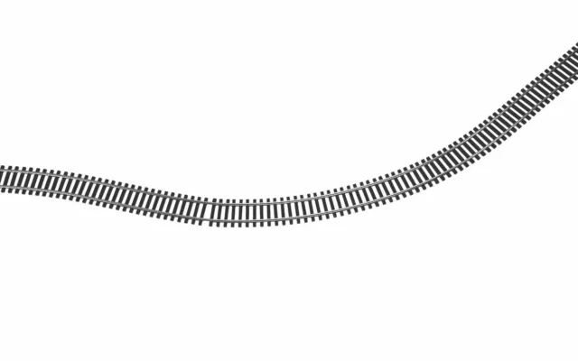 Hornby R621 "FLEXIBLE TRACK" (970mm)  Nickel Silver Wooden-sleeper OO Gauge