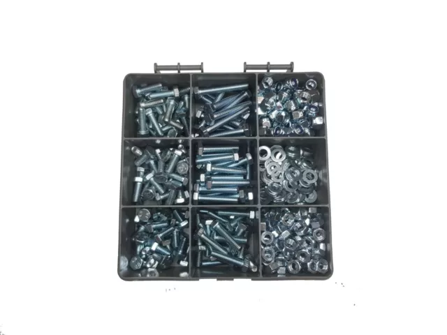 Assorted Kit Nuts, Bolts And Washers Setscrews M6 8.8 High Tensile 375pcs