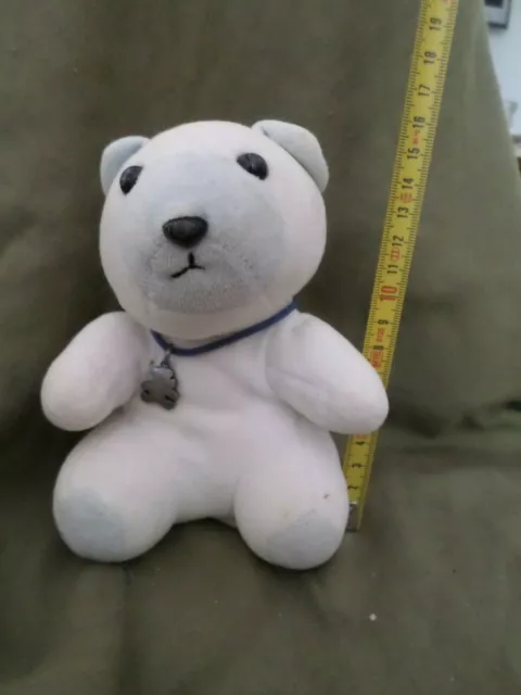 Bear Plush White 6 5/16in, Teddy Bear, French Version Toys