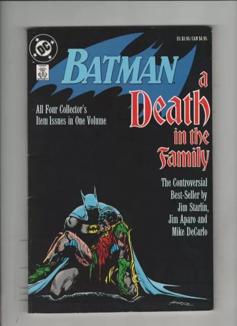 BATMAN: A DEATH IN THE FAMILY TPB NM-, Robin, Joker, Superman, DC 1988 reprints