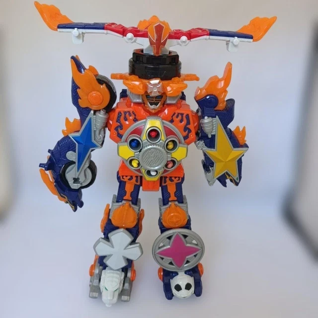 Ninja Steel Rangers BANDAI DX GEKIATSU Daioh Megazord Power Rangers Ninja Steel Ninner ...
