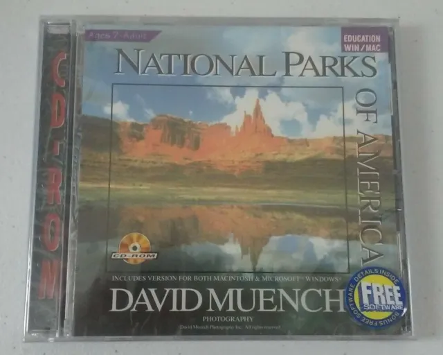 National Parks of America by David Muench NEW CD-ROM  J214H  Win Mac