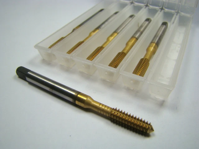 GREENFIELD Plug Thread Forming Taps #10-24 H4 HSS-E TiN 19827 (6 Pcs)