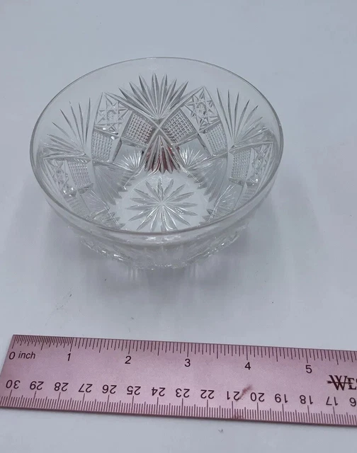 Fine Antique Abp American Brilliant Period Cut Glass 4” Bowl 2