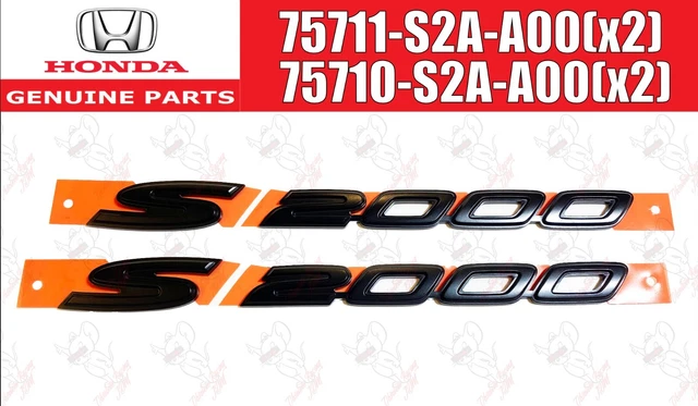 Honda Genuine S2000 Black Front Fender Emblems Badges For S2000 CR S2000 Type S 03 Sq