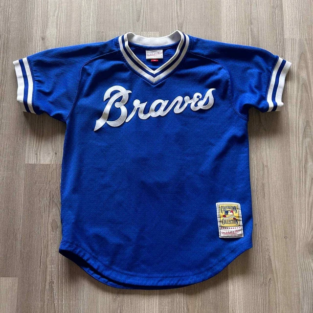 Men's Mitchell & Ness Atlanta Braves Dale Murphy Blue MLB Baseball Jersey Sz M