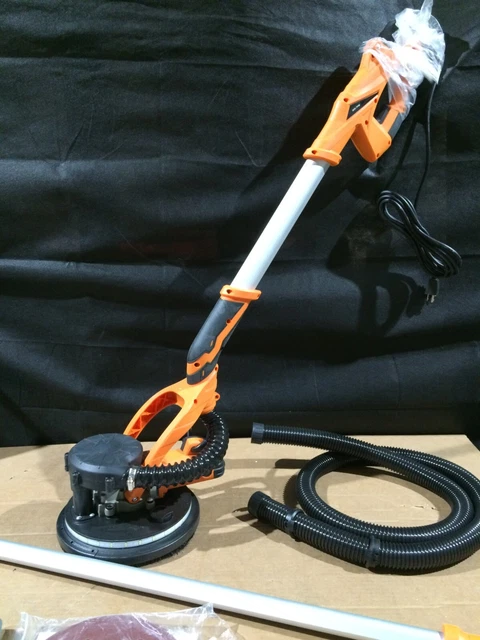 780W Electric Drywall Sander With Vacuum - 7-Speed 900-1800 RPM, Dust Collection, 26ft Cord, LED Light | For Walls, Popcorn Ceilings, Poles