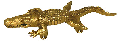 Crocodile Antique Victorian Style Handcrafted Solid Brass Door Handle Pull Knob