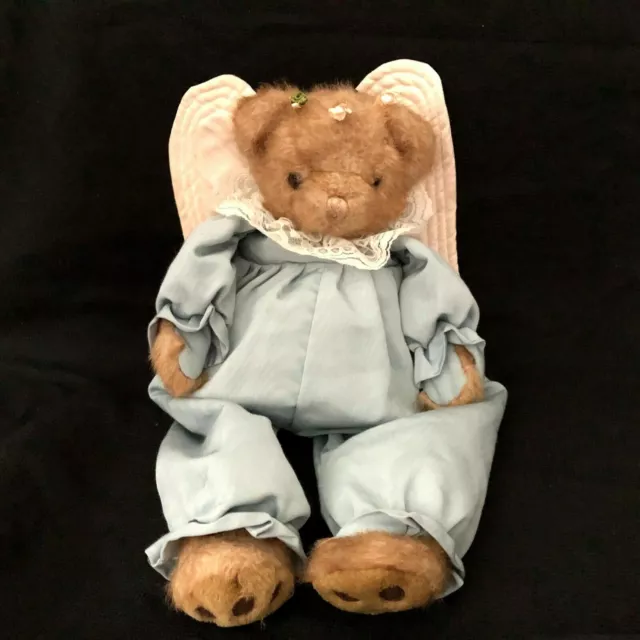 MJC Angel Teddy Bear 20" PURR FECTION Faux Mink Plush 1992 vtg