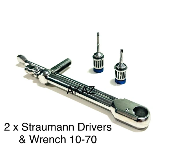 Straumann Lab Driver DENTAL IMPLANT STRAUMANN Drivers Long / Short & Torque Wrench 10-70 ncn ...