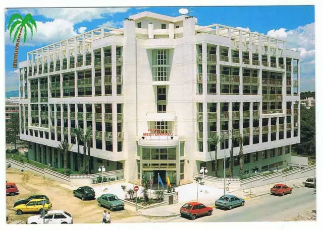 Postal de Salou, Tarragona. Hotel Mediterráneo. Escudo de Oro. Sin circular