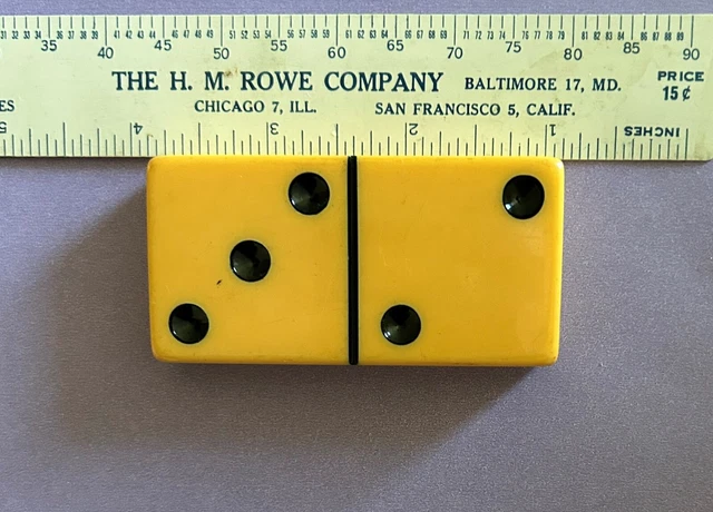 Vintage Bakelite Huge Domino