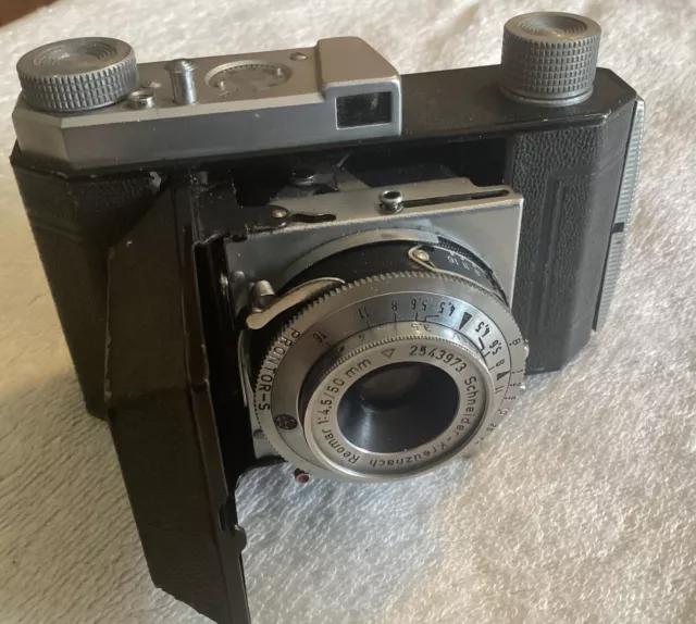 KODAK RETINETTE MODEL 119 FOLDING CAMERA with SCHNEIDER REOMAR 50mm 1:4.5 Lens