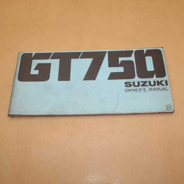 Manuel Technique D'entretien Et D'utilisation Suzuki Gt 750 1976 -  En Anglais