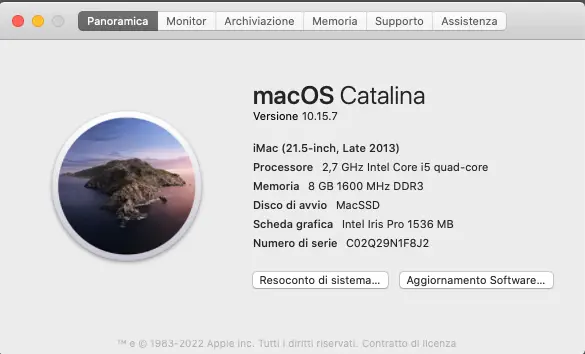 Apple iMac 21,5" (1TB HDD, Intel Quad-Core i5, 2,7GHz, 8GB RAM) All-in-One -...