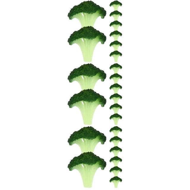 Fake Broccoli SET OF 3 Simulated Green Broccoli Children's Kitchen Decoration £33.99 ...
