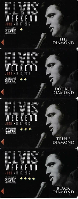 Diamond Jo Casino - Dubuque, IA - Rare Special Issue Elvis Weekend Slot Card Set