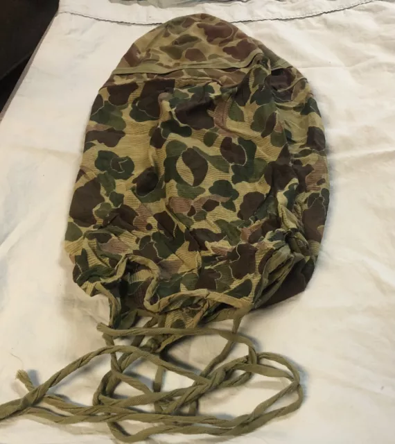 WWII WW2 USMC US Marine Corps M1 Helmet Camouflage Camo Cover Net $29. ...