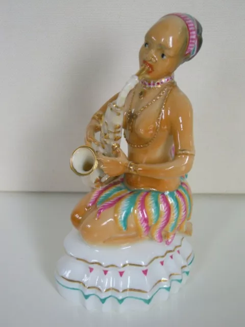 HUTSCHENREUTHER Porzellan-Figur JAZZ-KAPELLE SAXOFON Max Fehr PORCELAIN FIGURINE