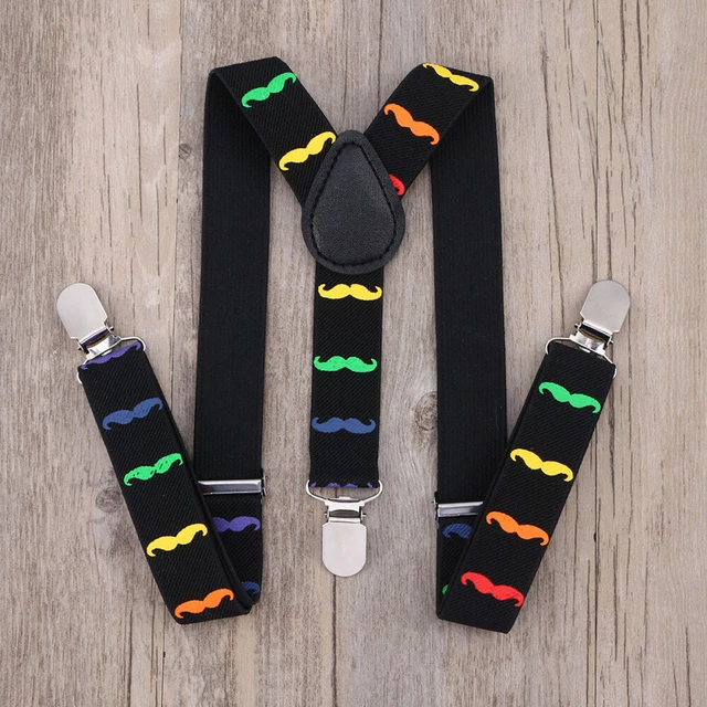 1 pezzo modello barba bretelle forma a Y fascia elastica bretelle 3 clip