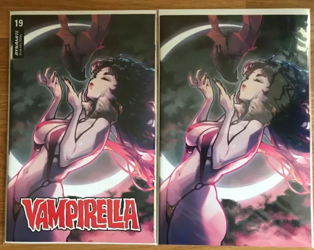 Vampirella #19 Rose Besch LTD 500 Trade & Virgin Variant Set In Hand