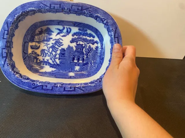 Allertons Blue Willow Serving Plate