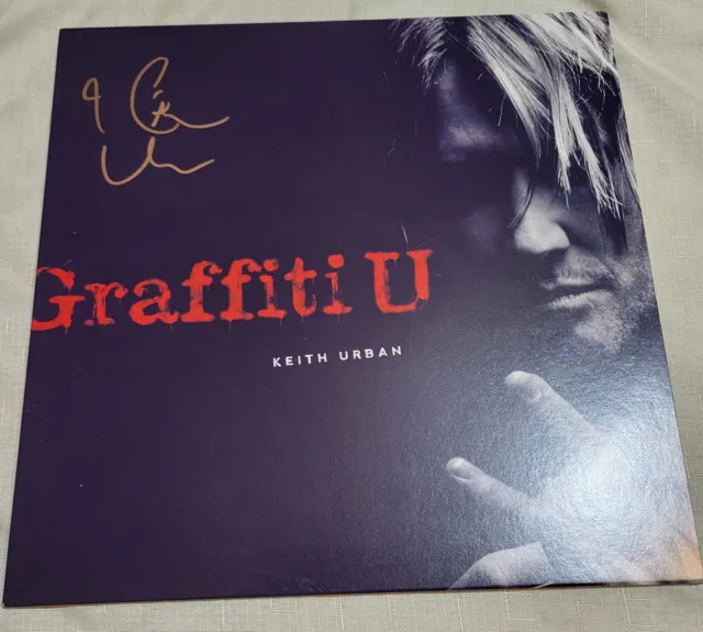 Keith Urban "Graffiti U" signed album vinyl record JSA certified autograph