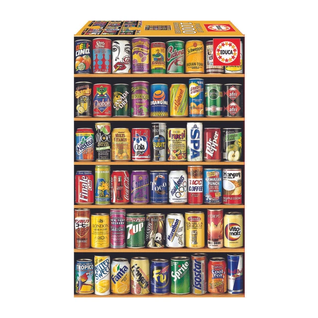Educa - Getränkedosen 1000 Teile Miniature Puzzle Educa
