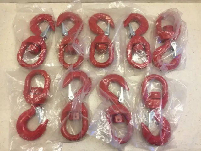 Lot of 10x Pcs Crane Swivel Hook Grade 8 CE Marked GP WLL 1.6Ton NEW NEVER USED