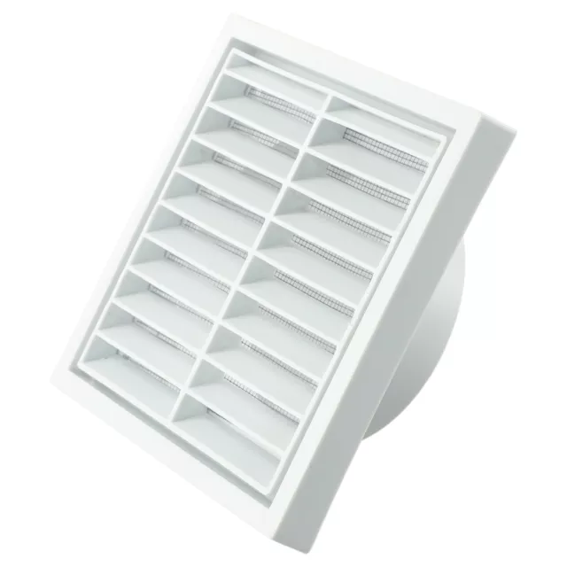 Plastic Air Grille for Ventilation and Exhaust Durable PP Material 100MM