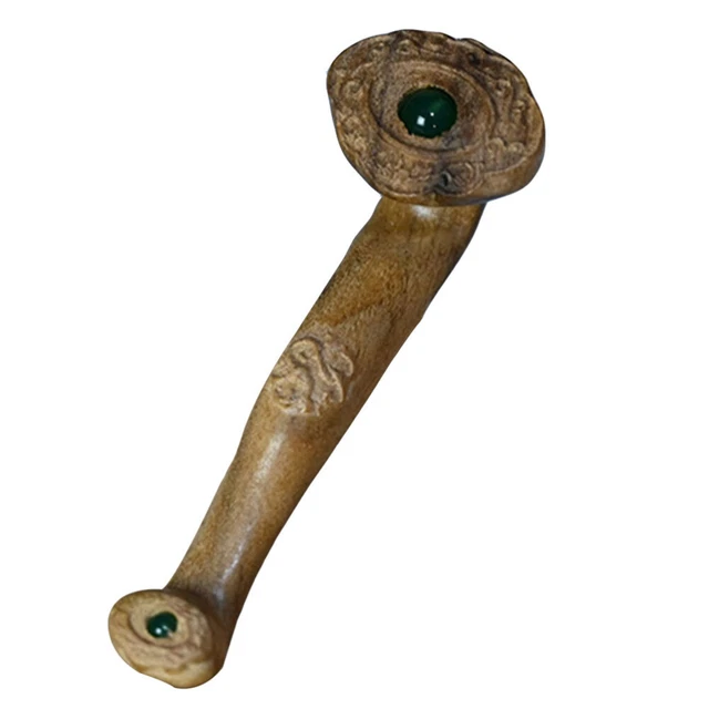 Maniglia a scelta oro Phoebe Ruyi tessuti per la casa scultura cinese Ruyi