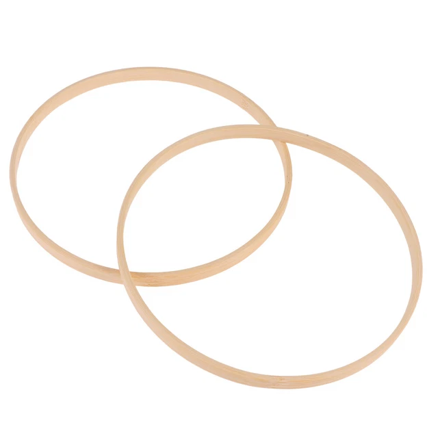 2 Pcs Hölzern Traumfängerring Selber Machen Traumfängerzubehör