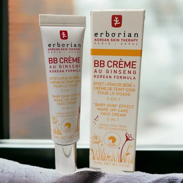 Erborian BB Crème DORE (Golden Tan) - 0.5oz with Ginseng Korean Formula