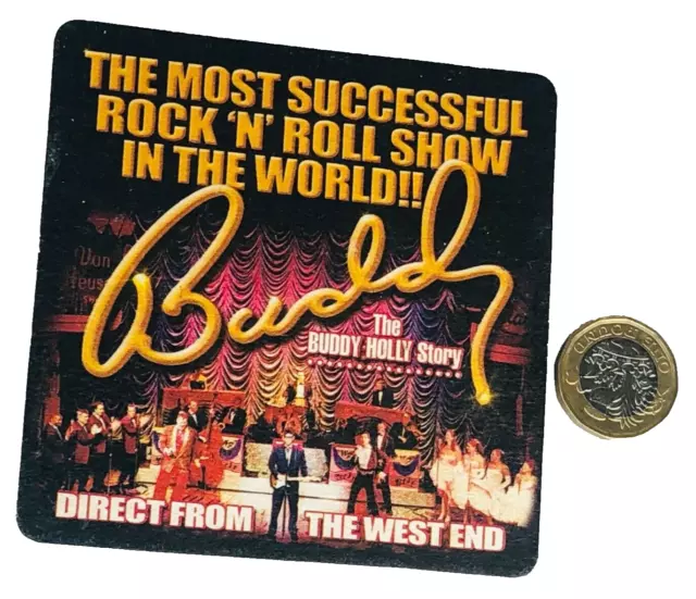 Story of Buddy Holly Coaster Musical Theatre Collectable 2003 ra