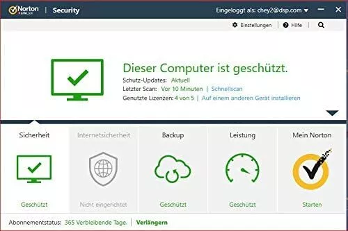 Norton Security Deluxe 3.0 Vollversion ESD Deutsch 5 Geräte 1 Jahr Download 2024 2