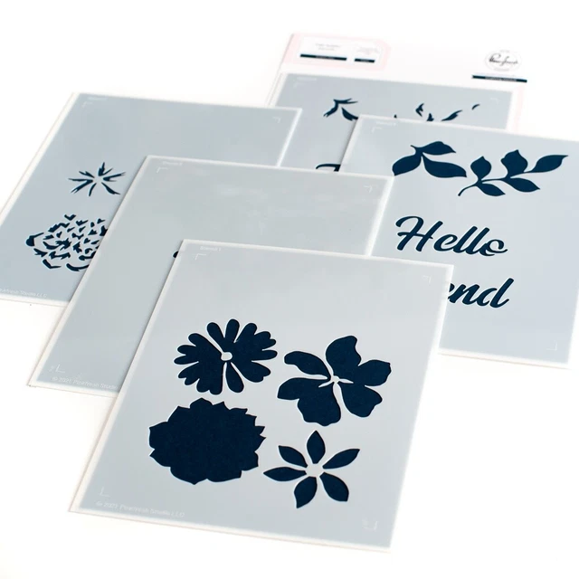 Plantillas de estudio Pinkfresh 4,25""X5,25"" 5/paquete - Días más brillantes capas -PF139322