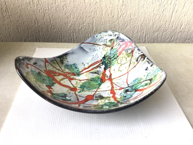 Plat Faience Les 2 Potiers Perpignan G.Galiay - Vendu