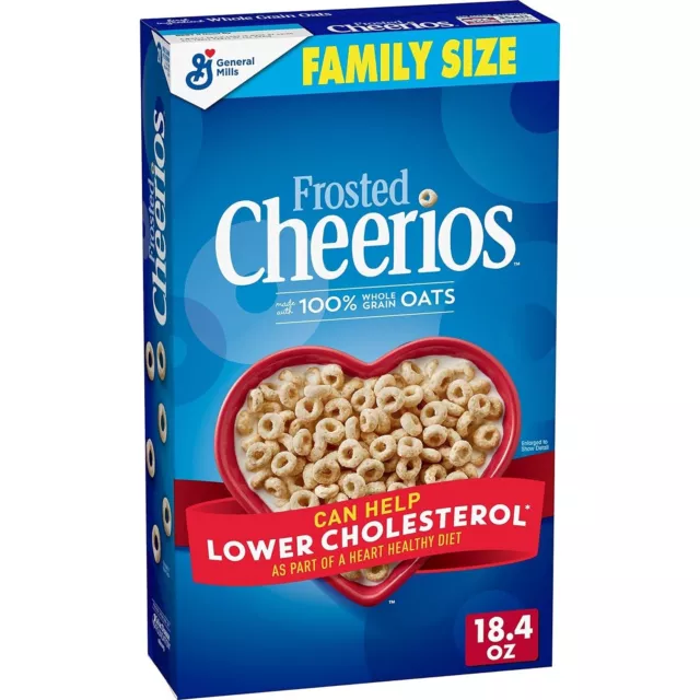 Cheerios Frosted Cheerios Heart Healthy Cereal, Gluten Free Cereal 18.4 OZ